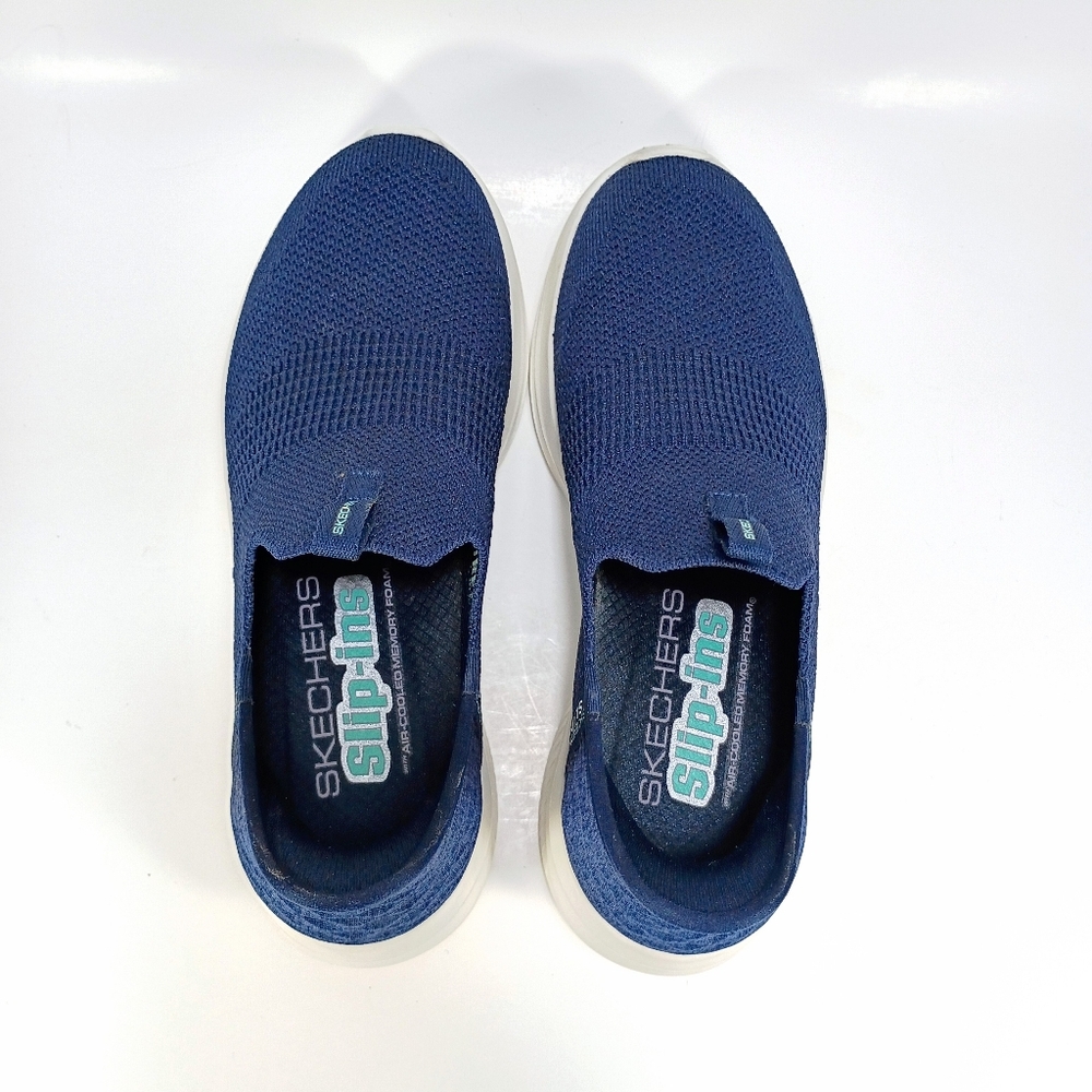 Skechers Slip Ins Ultra Flex 3.0 Smooth Step Womens 6 Navy Blue Sneakers - Picture 8 of 10